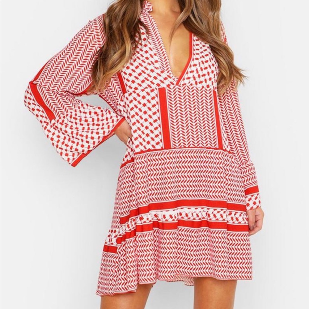 Red Smock Dress
